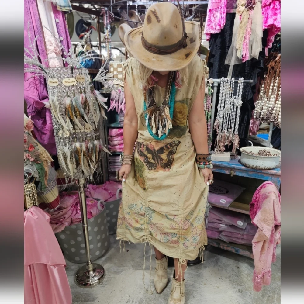 ✨SALE THRU 6/7🔥1 LEFT🔥NEW A Rare Bird Moonglow Butterfly Dress - Picture 7 of 9